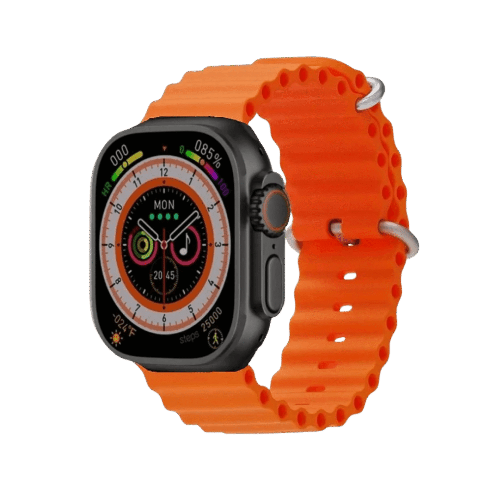 Reloj Inteligente Iw8 Ultra Smartwatch Multi Funcional Correa Naranja