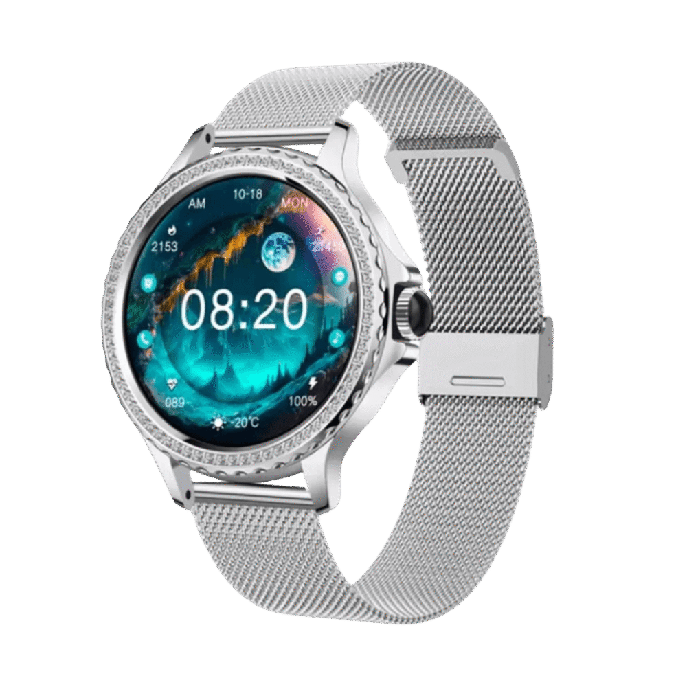 Reloj Inteligente Mobulaa Amor Dama Plateado
