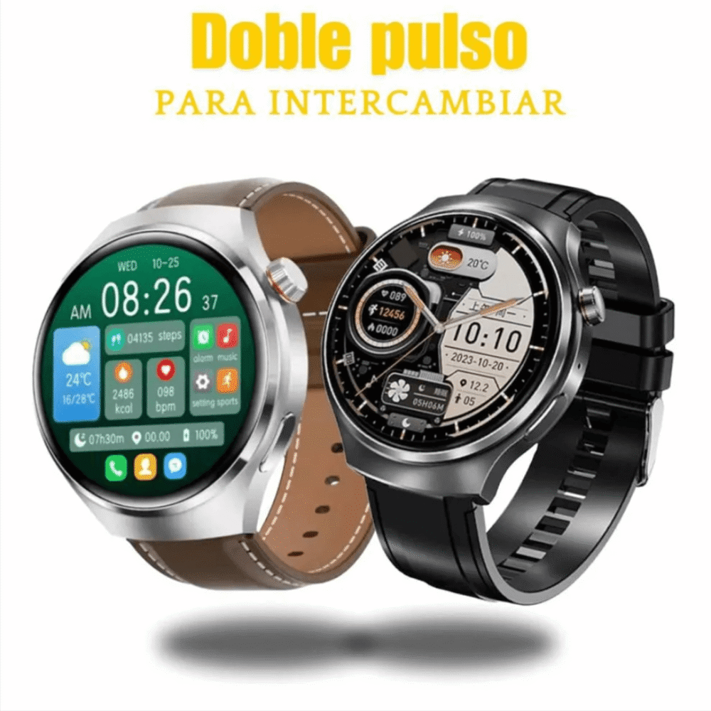 Reloj Inteligente Mobulaa H18 Plus Pantalla Grande Plateado