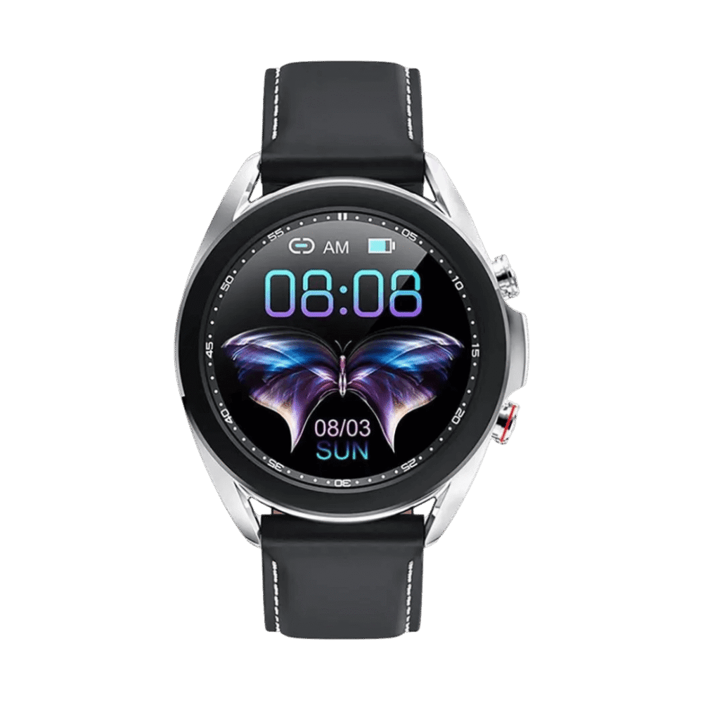 Reloj Inteligente Mobulaa Modelo Sk8 Smarwatch Cuero Negro