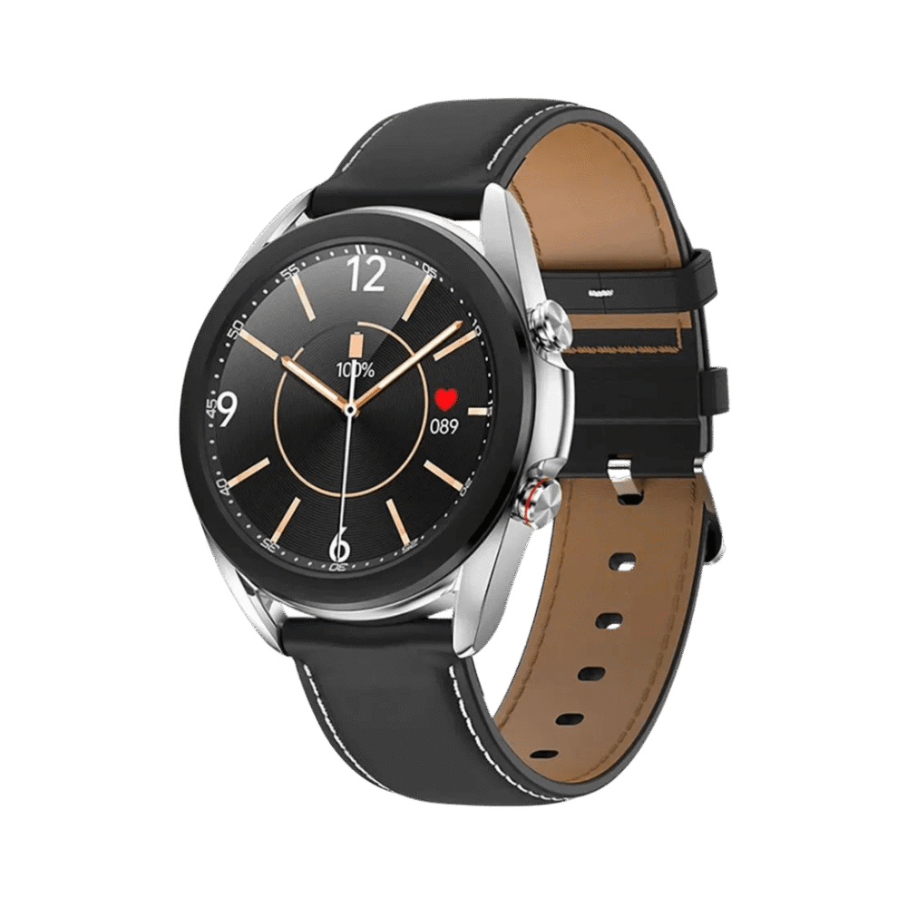 Reloj Inteligente Mobulaa Modelo Sk8 Smarwatch Cuero Negro